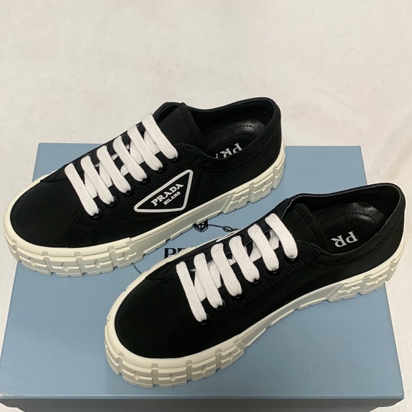 Prada Black and White Sneakers